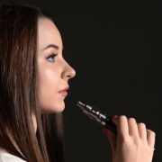woman vaping
