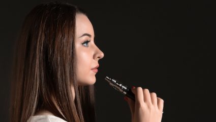 woman vaping
