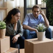Unhappy couple moving house