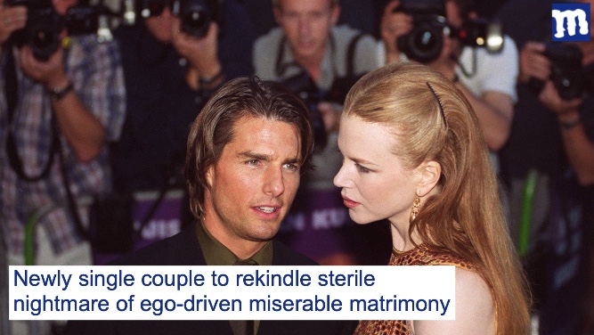 Cruise and Kidman to sexlessly reunite