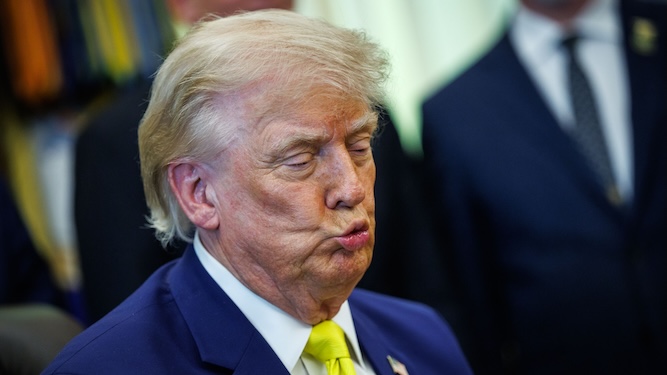 World clubbing together to buy Trump an overseas territory to shut him up